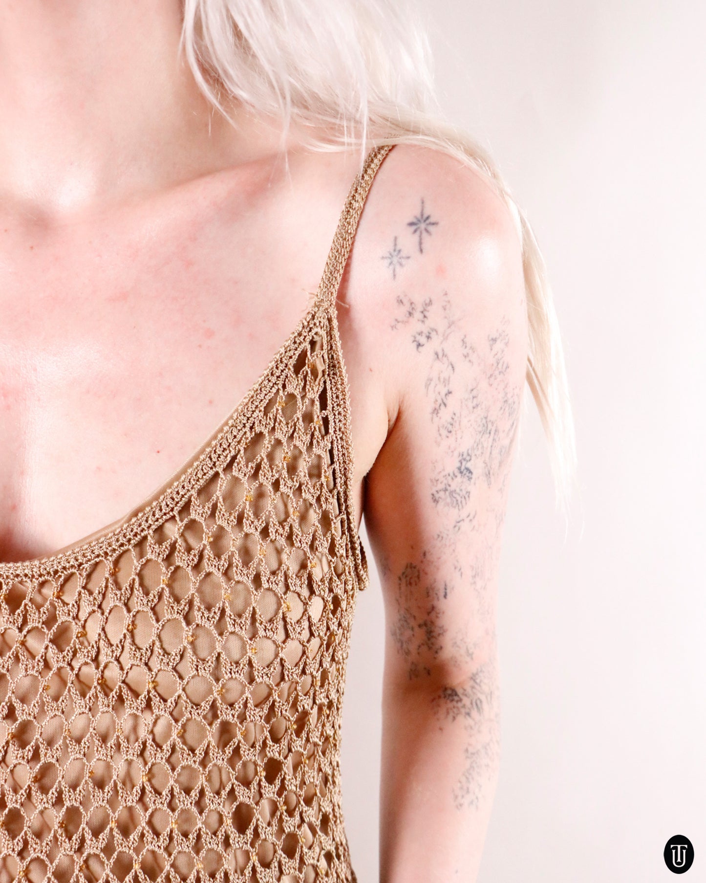 90's Mesh Summer Midi Dress S