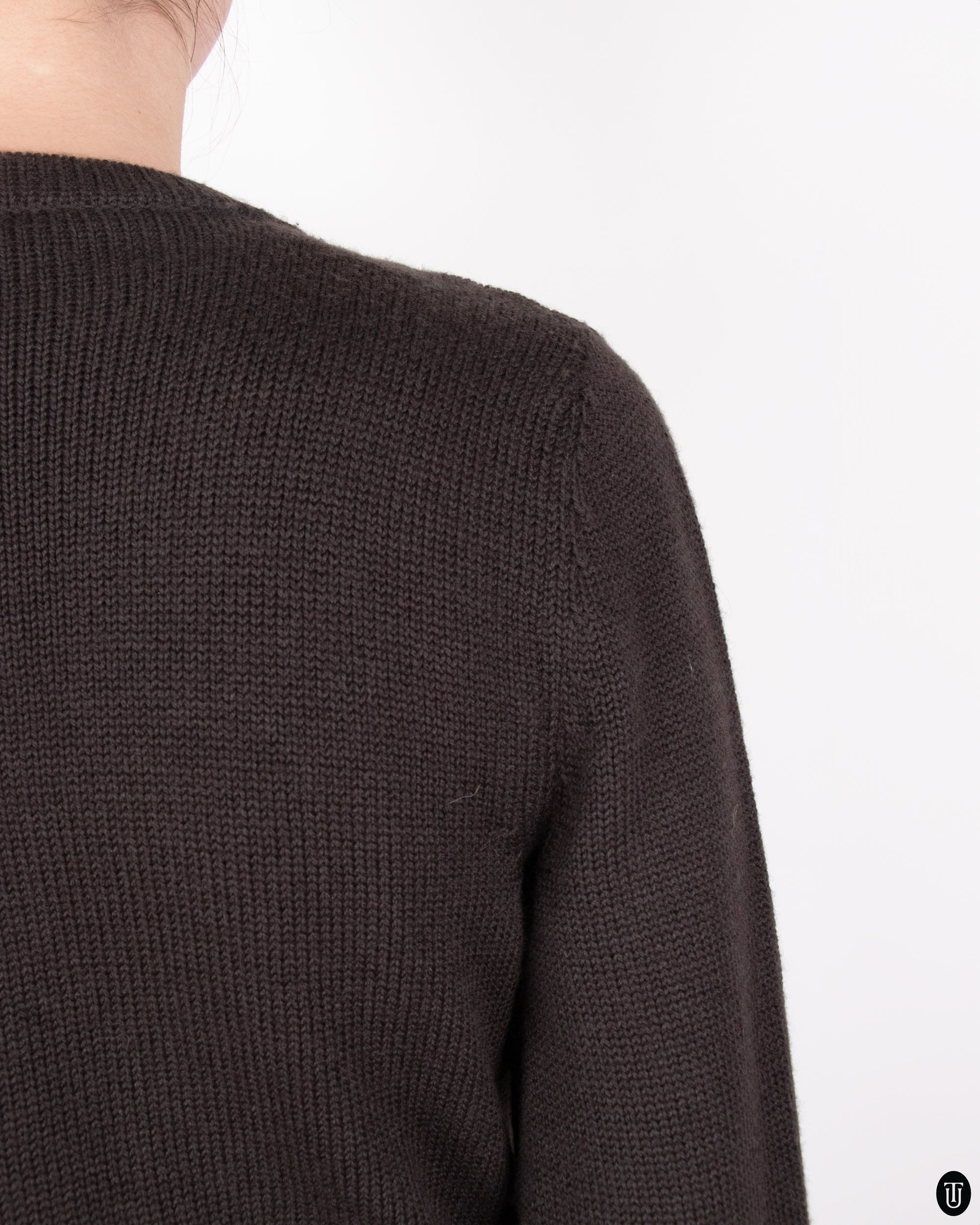 70's Yves Saint Laurent Rive Gauche Brown Wool Cardigan M