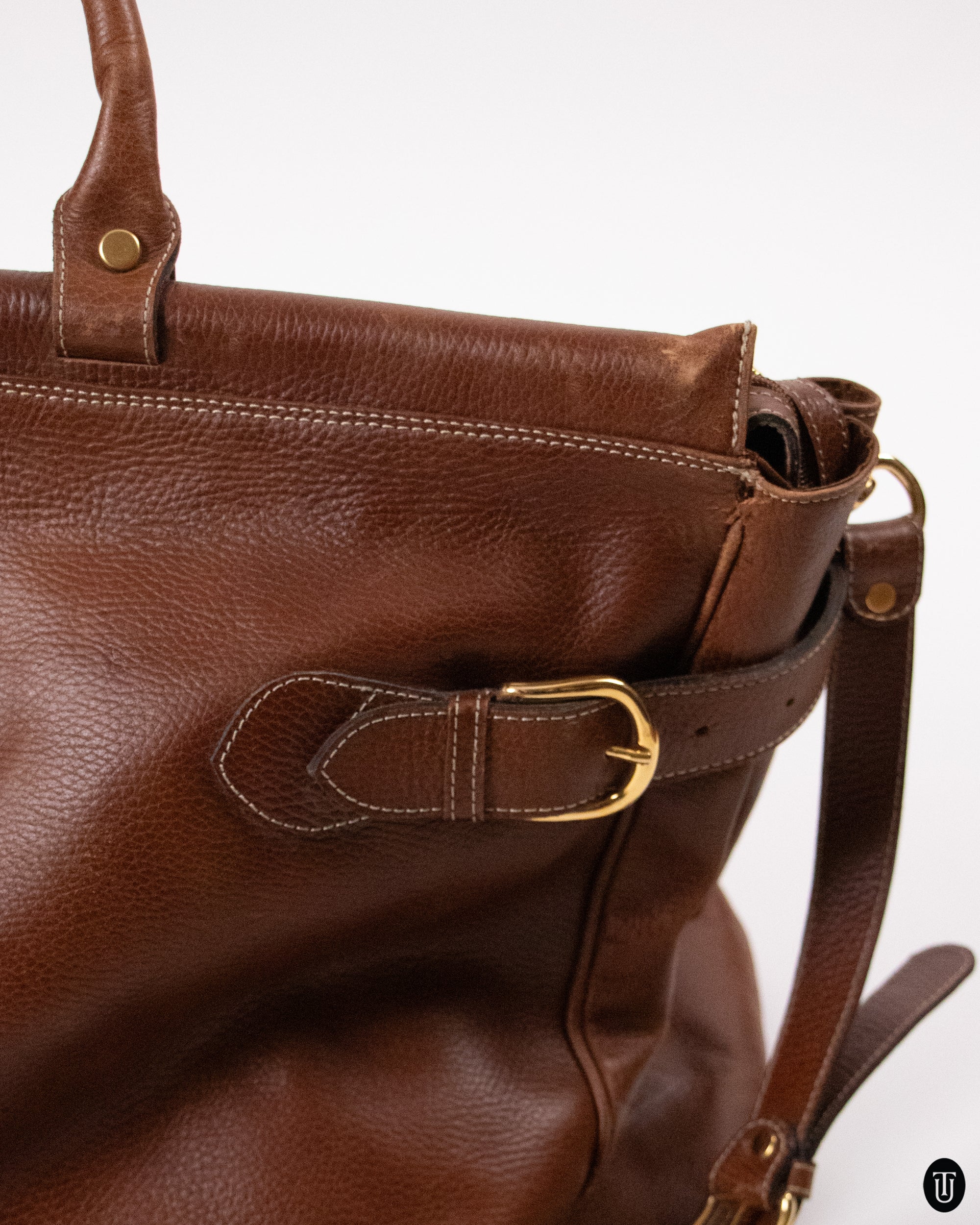 70's Bol Perdix Leather Weekend Bag