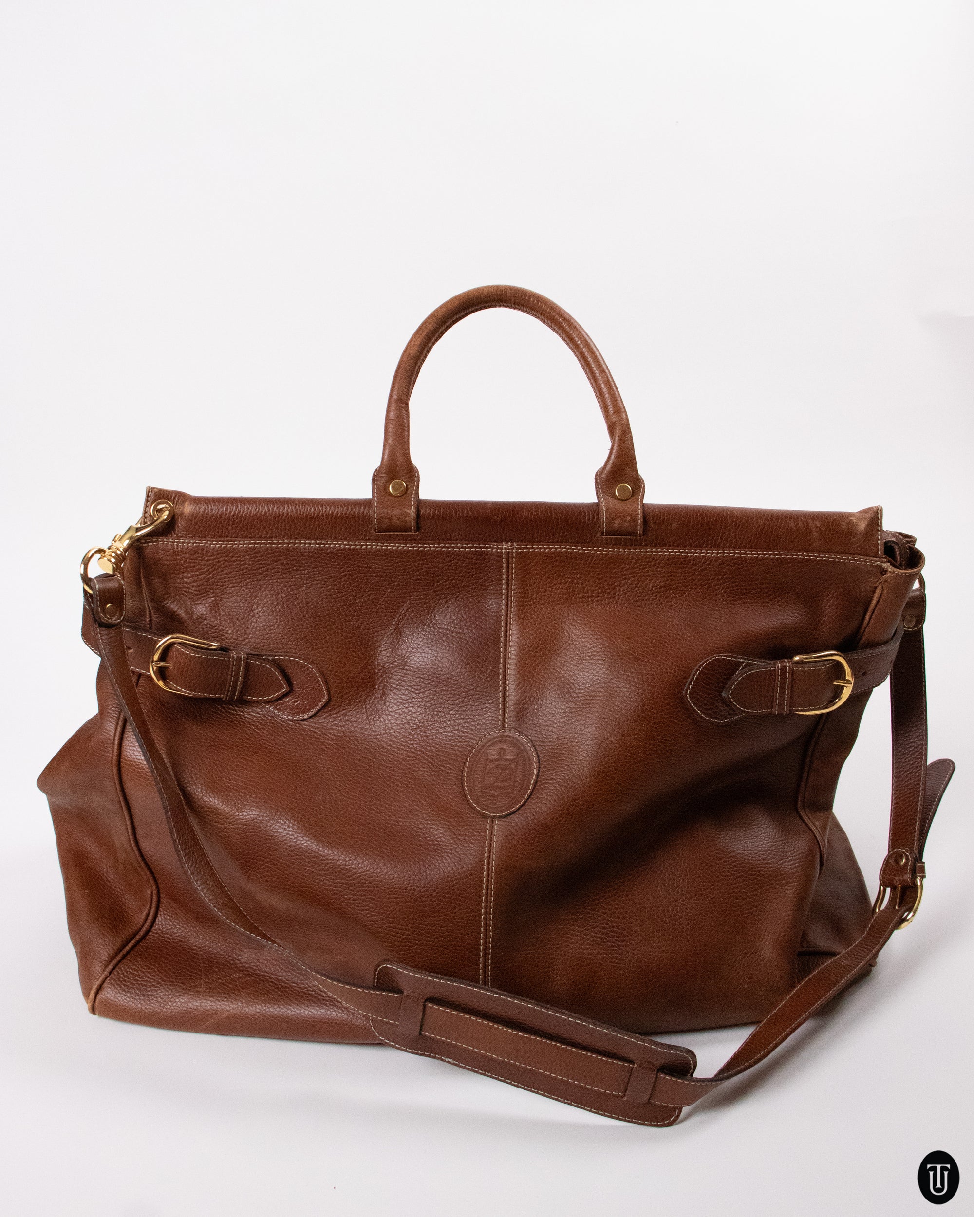70's Bol Perdix Leather Weekend Bag