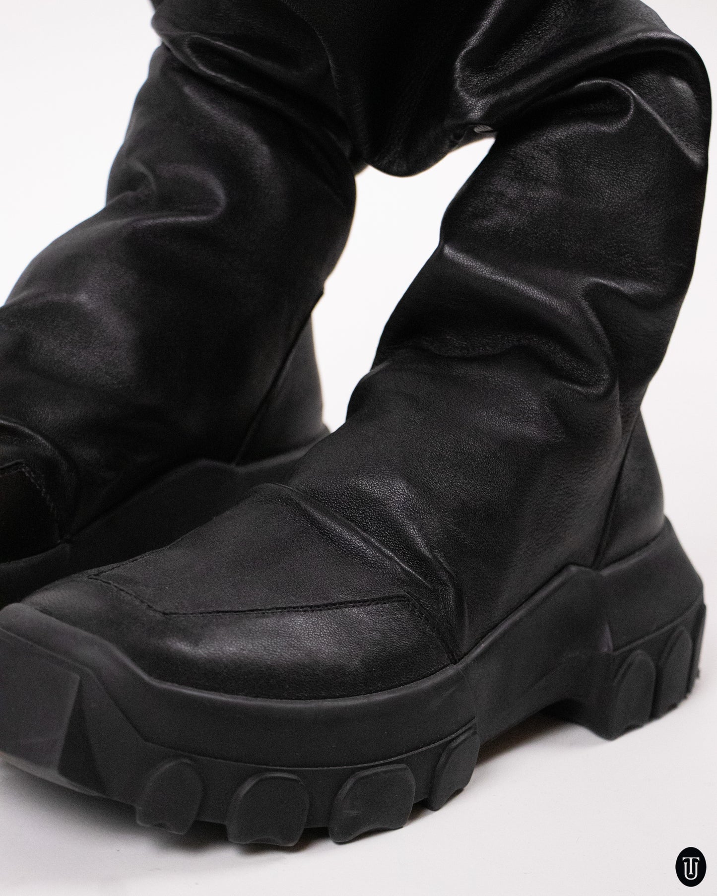 00's Rick Owens Leather Boots 41