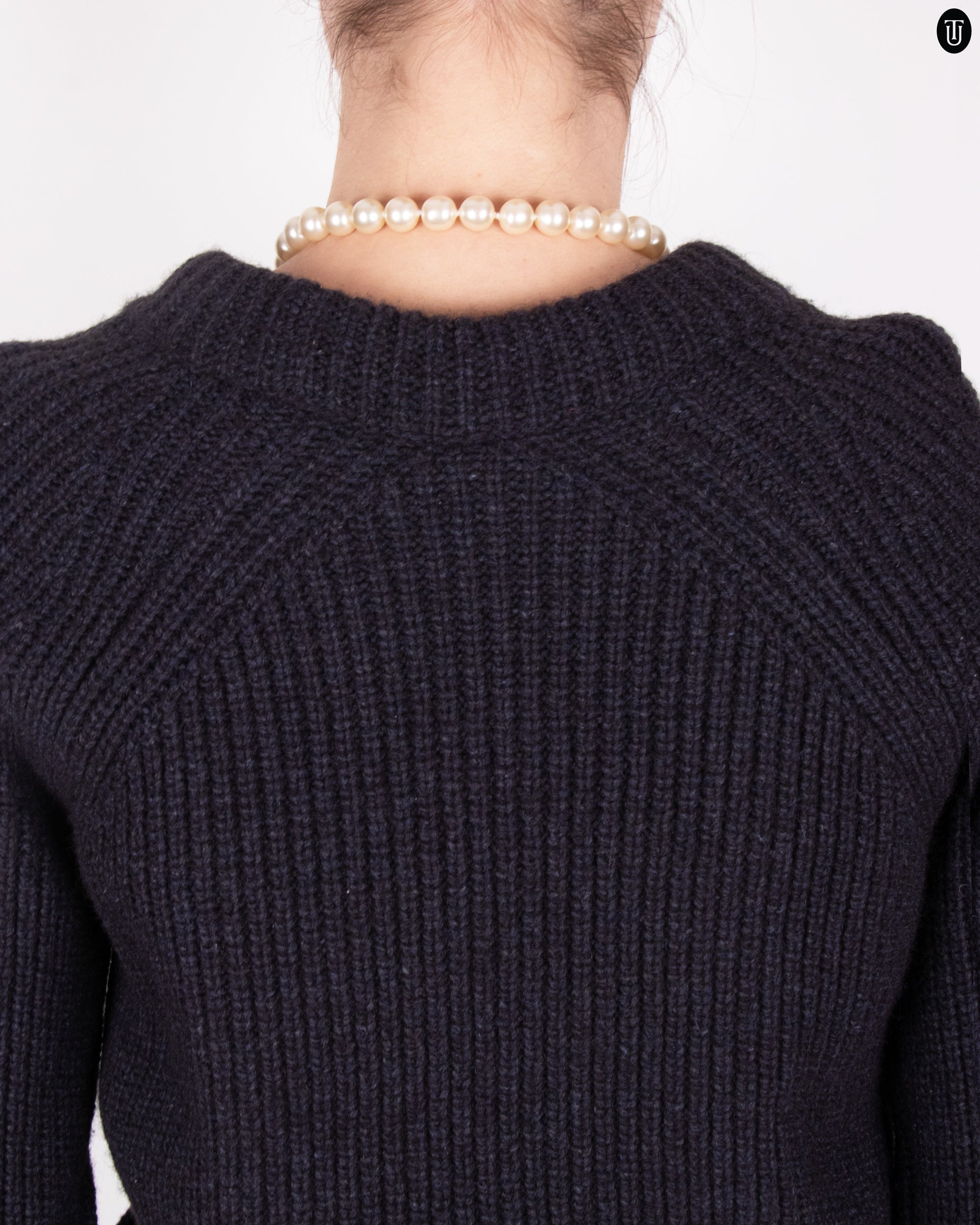 00's Hermés Charcoal Gray Yak Knit S