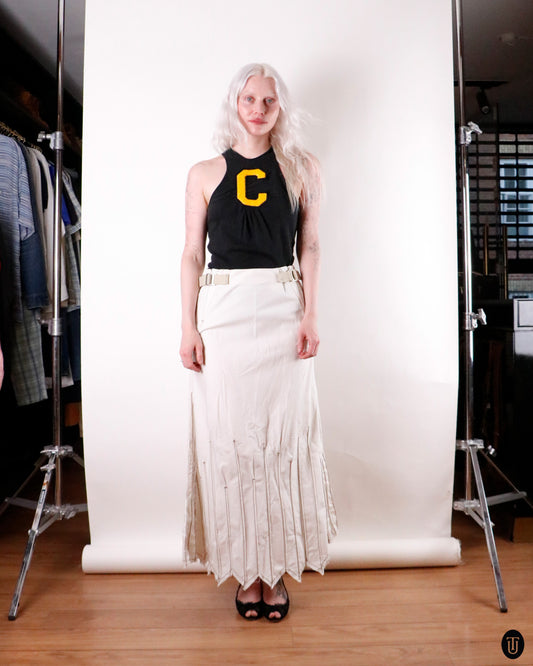 00's Marithé + François Girbaud Cotton Maxi Skirt S