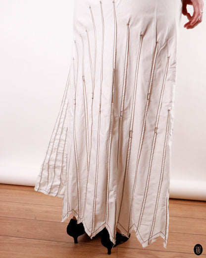 00's Marithé + François Girbaud Cotton Maxi Skirt S