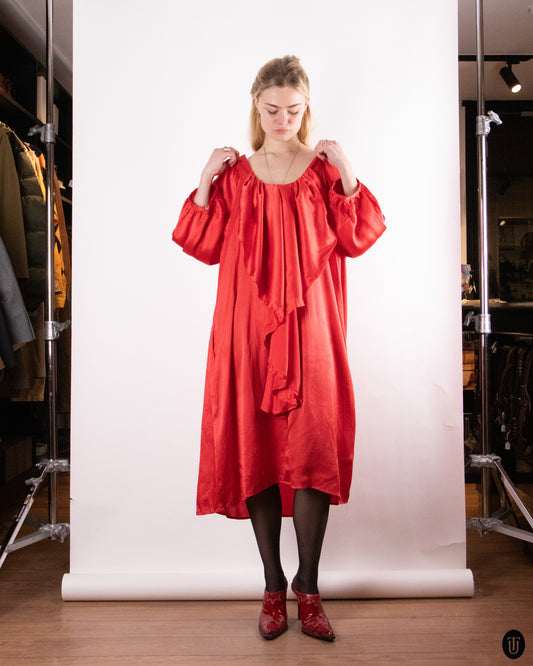 00's Benedikte Utzon Silk Dress XXL