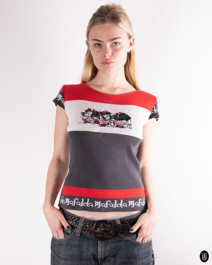 00's Jean Charles de Castelbajac Mafalda T-shirt S