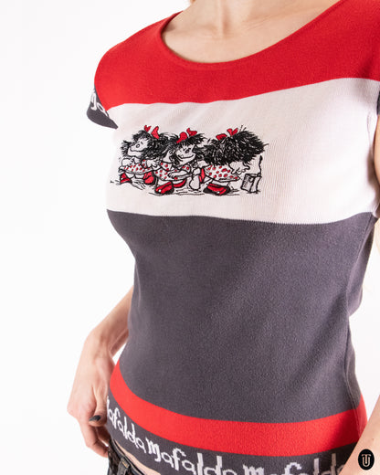 00's Jean Charles de Castelbajac Mafalda T-shirt S