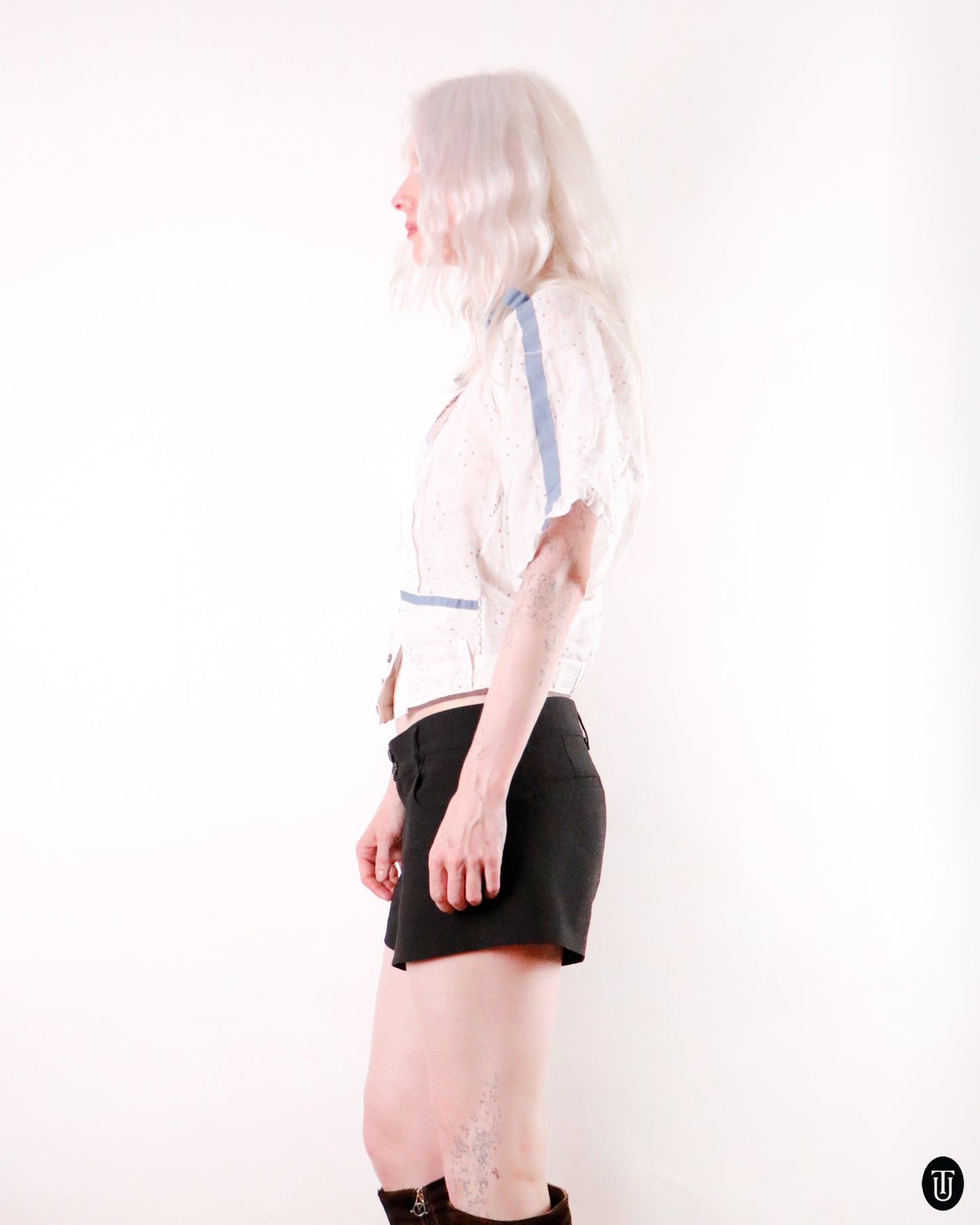 00's Marithé + François Girbaud Ramie Top XS
