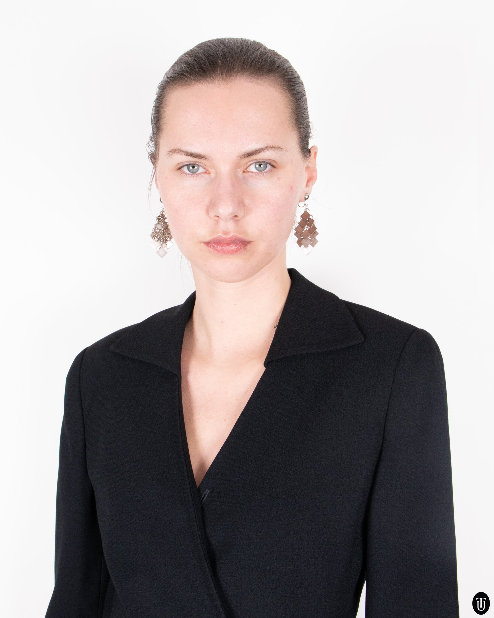 90's Christian Dior Black Wrap Blazer M