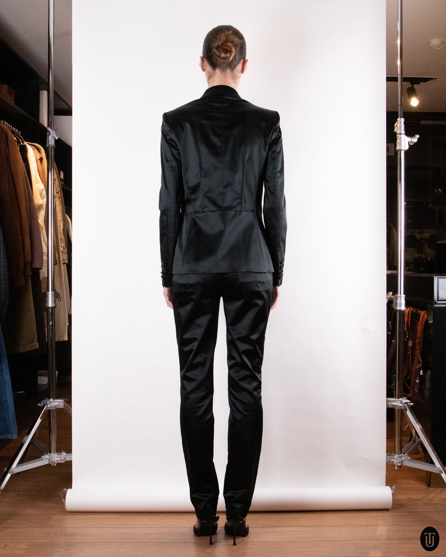 00's Galliano Black Two-piece Set M