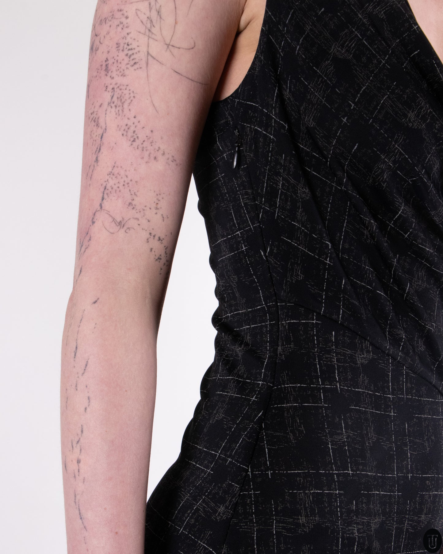 90's Jean Paul Gaultier Slinky Black Dress S