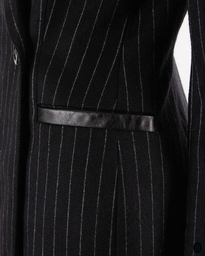 90's Gai Mattiolo Black Pinstripe Blazer M