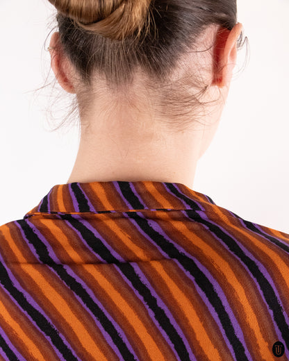 90's Romeo Gigli Striped Shirt M