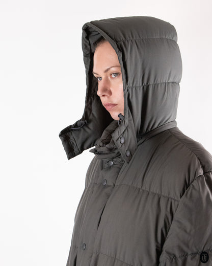 00's Moncler Dark Taupe Duvet Jacket L