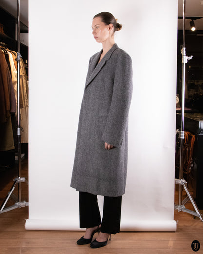 00's Italian Gray Wool Coat