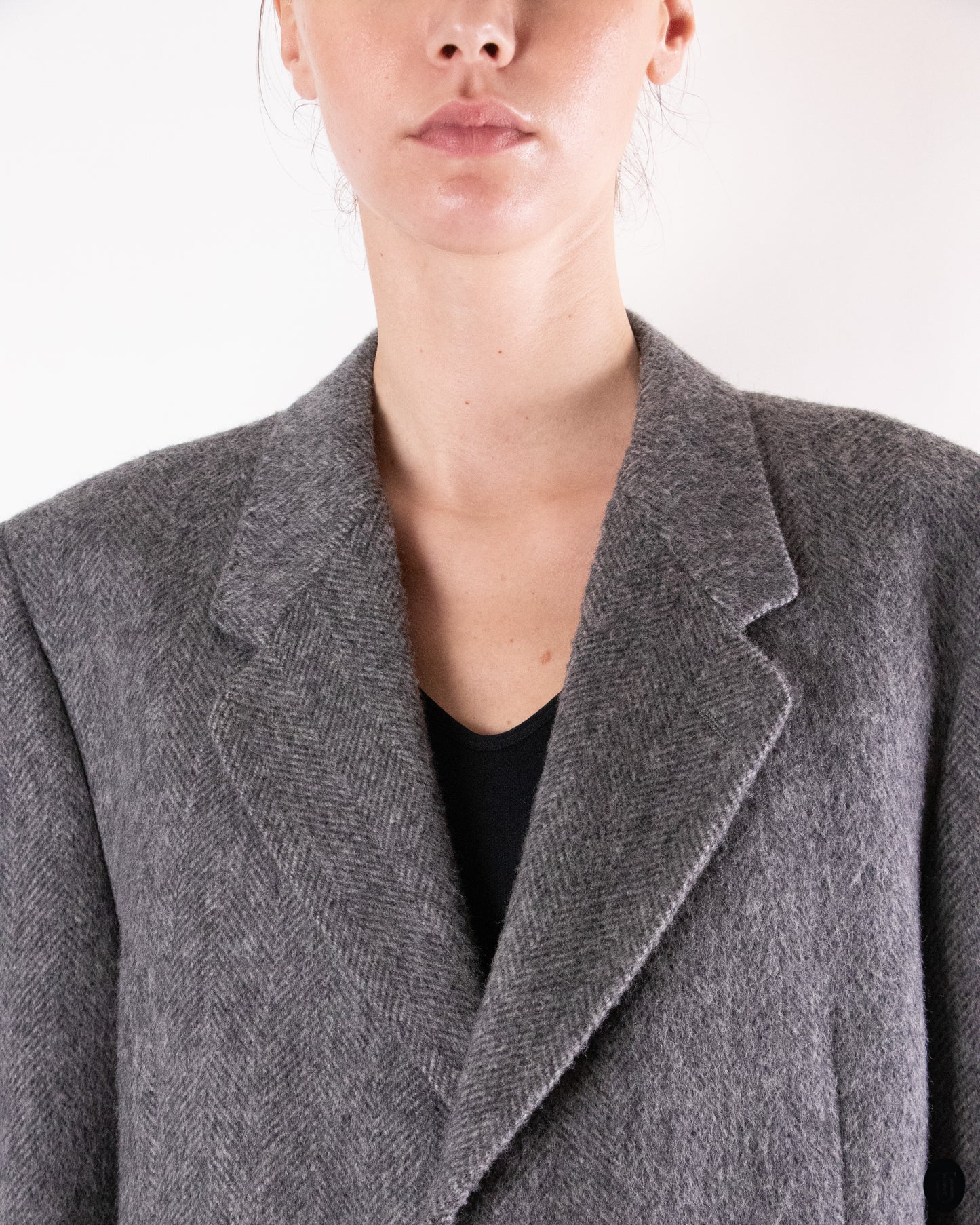 00's Italian Gray Wool Coat