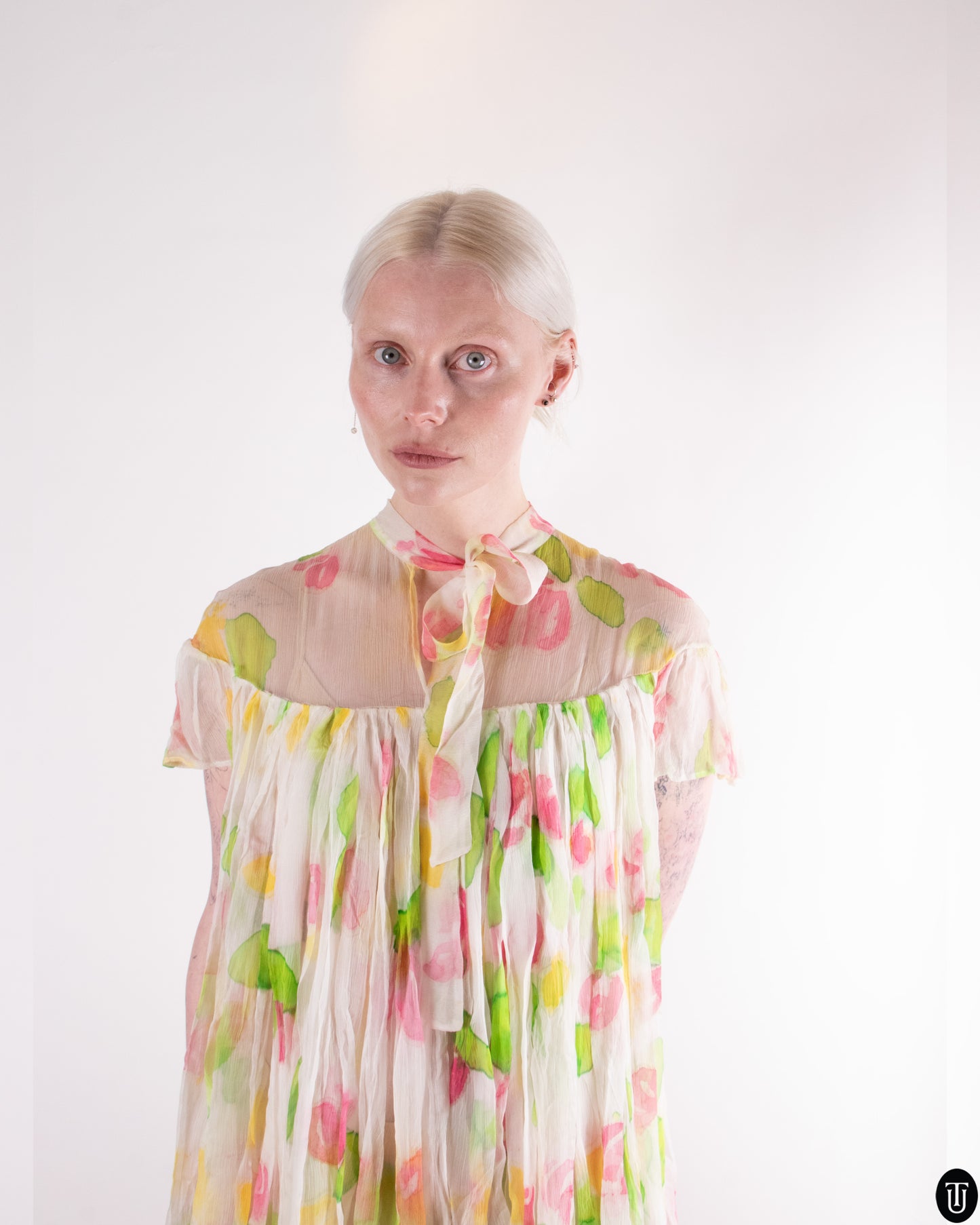 00's Nikoline Liv Andersen Floral Mini Dress S