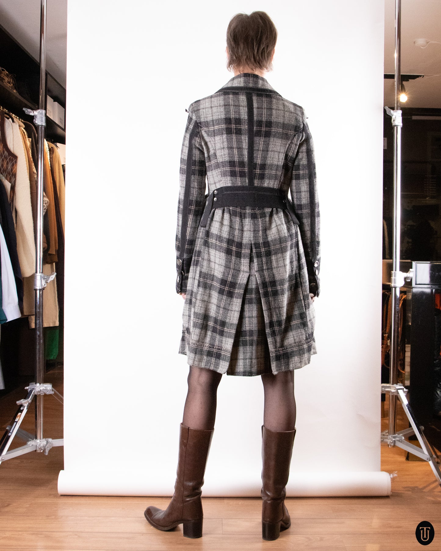 2000's Marithé + François Girbaud Plaid Wool Jacket L