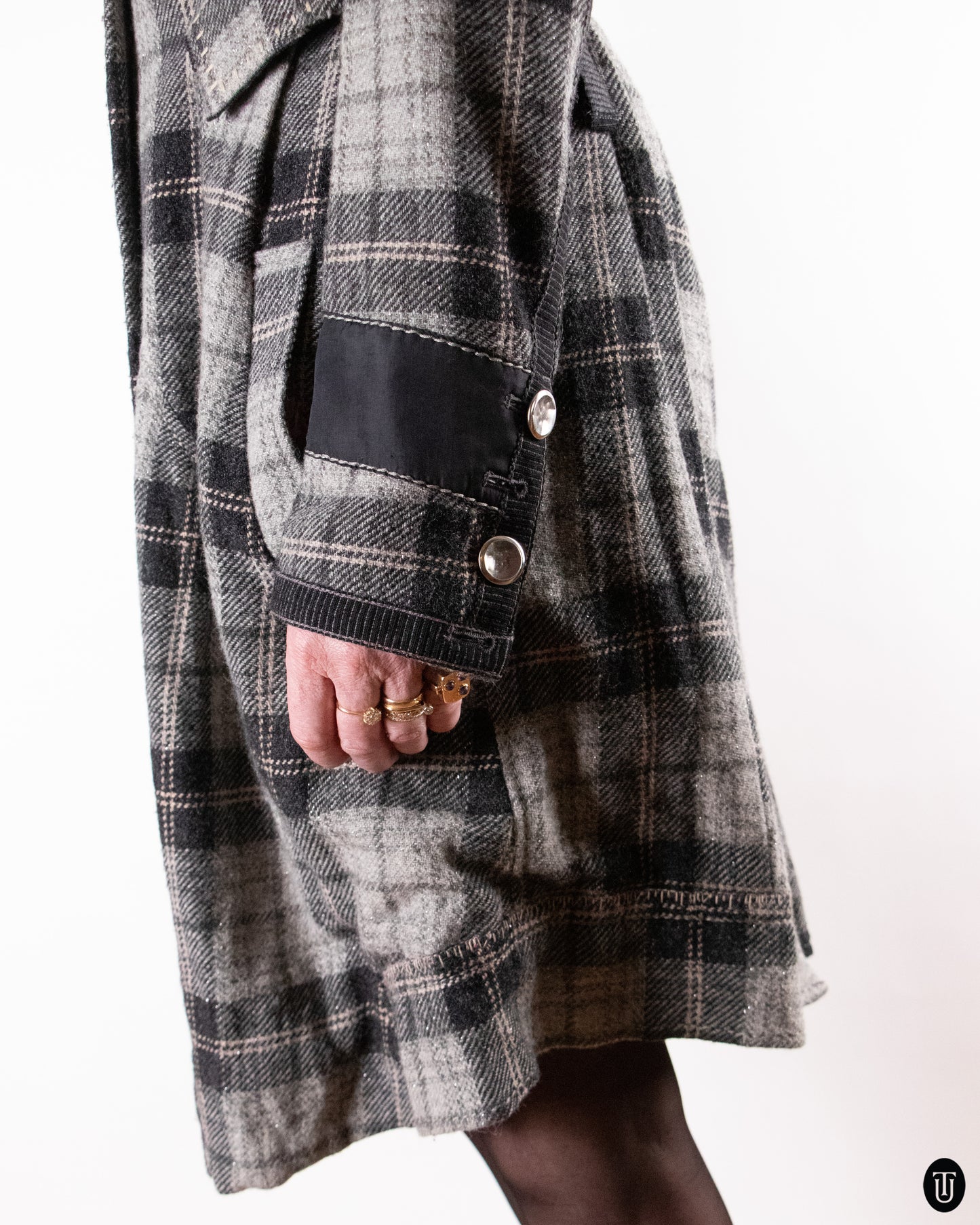 2000's Marithé + François Girbaud Plaid Wool Jacket L