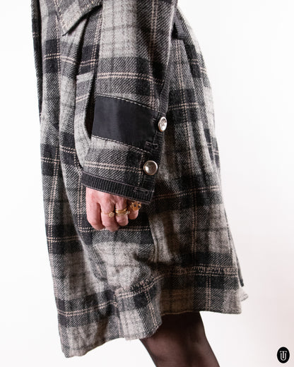 2000's Marithé + François Girbaud Plaid Wool Jacket L