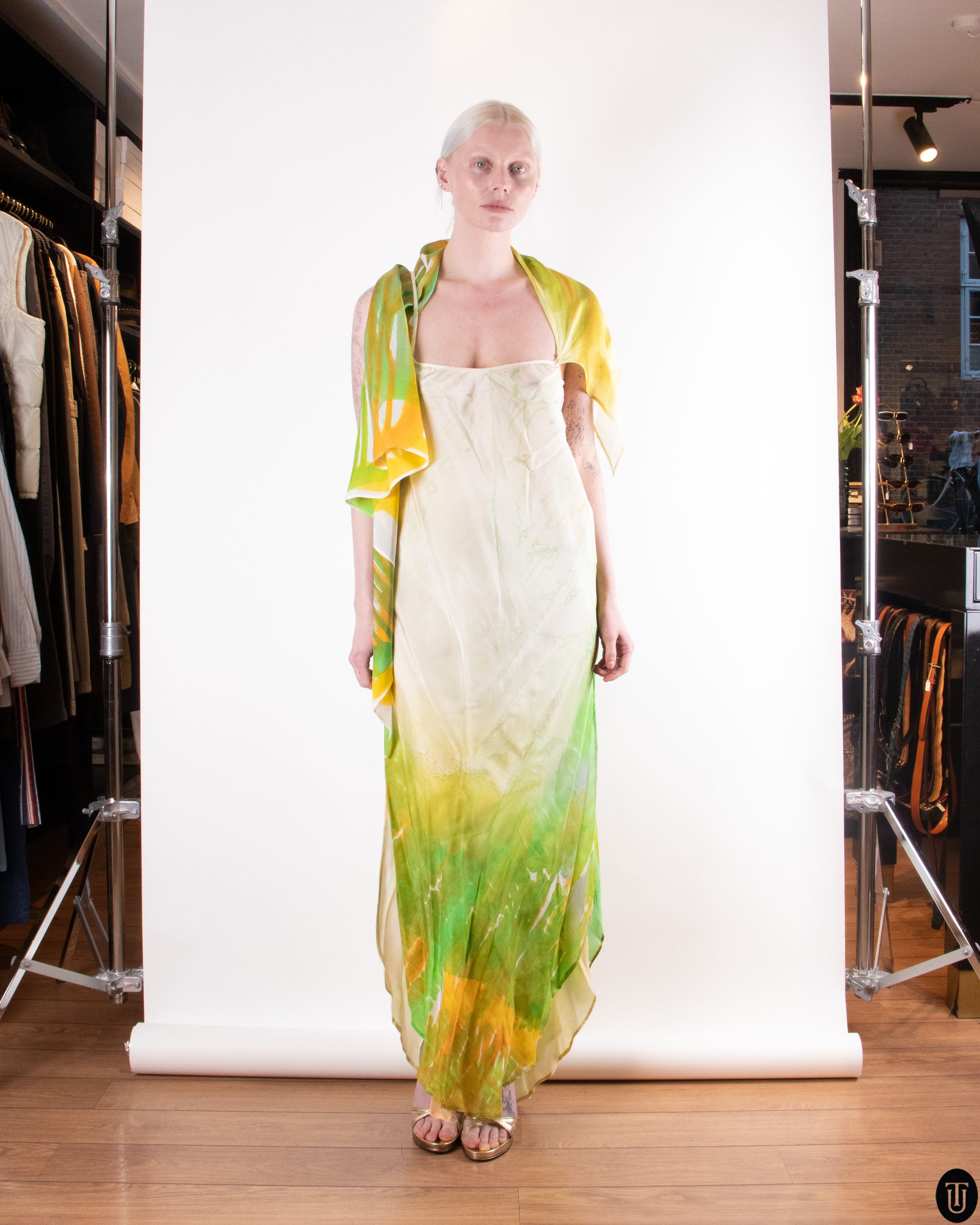 00's Shawl dress S