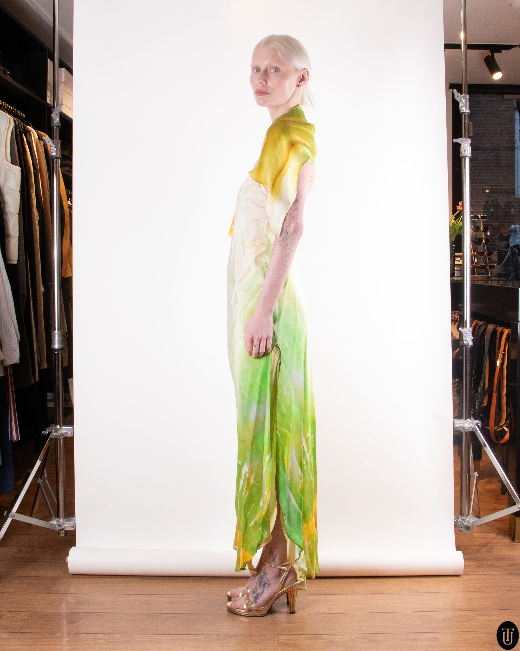 00's Shawl dress S