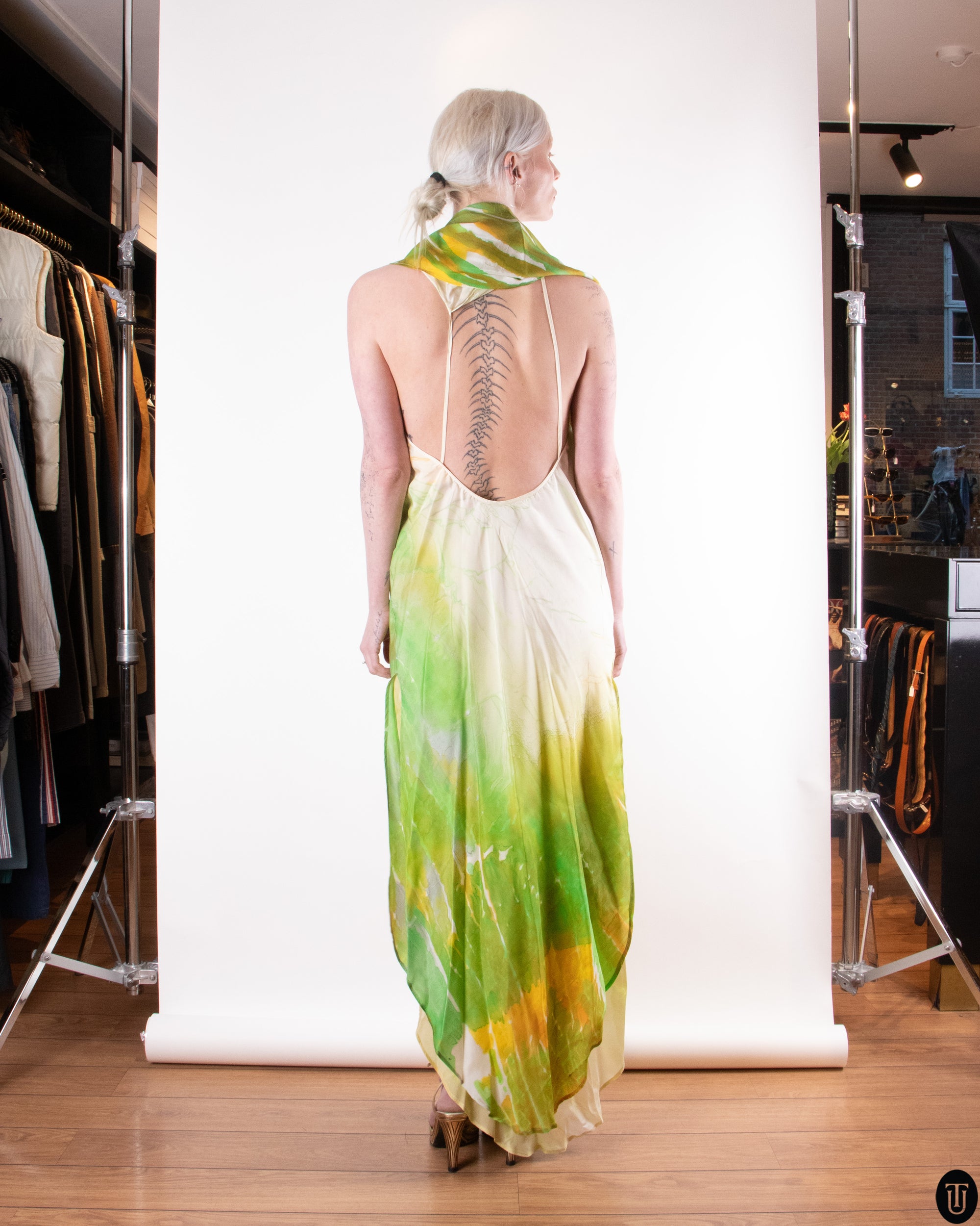 00's Shawl dress S