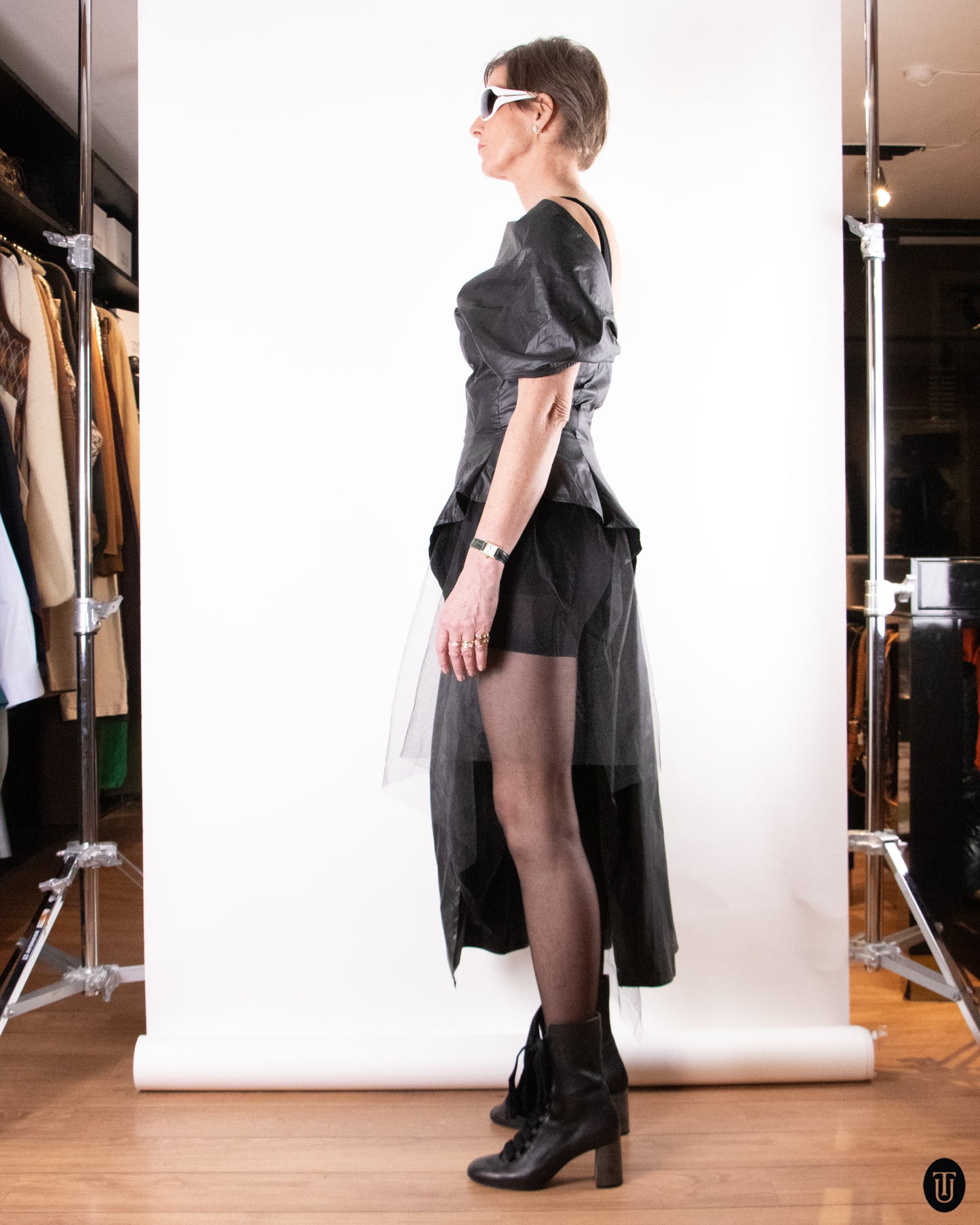 00's Ivan Grundahl Asymmetrical Coated Top-Dress S