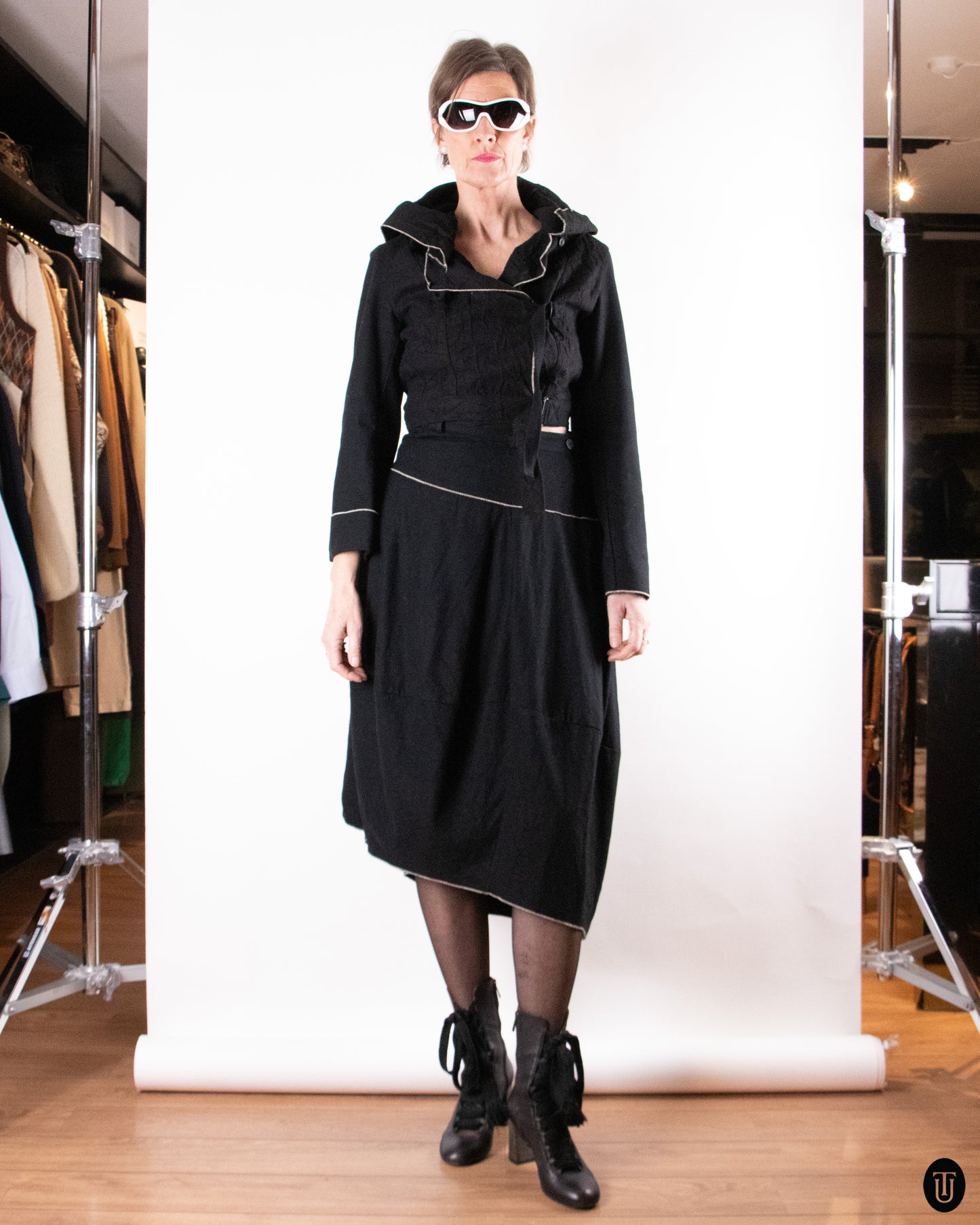 00's Ivan Grundahl Two-piece Wool Blend Set M