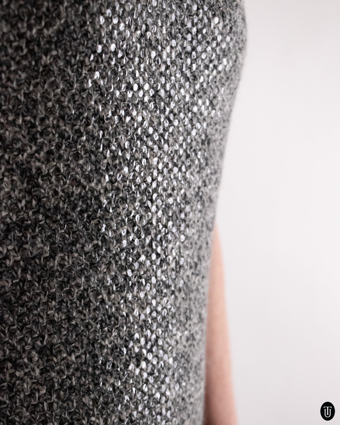 00's Celine Knit Turtleneck Dress L