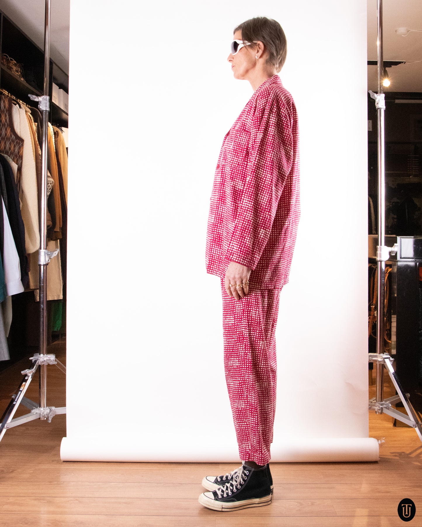 90's Yves Saint Laurent Cotton Pajamas M