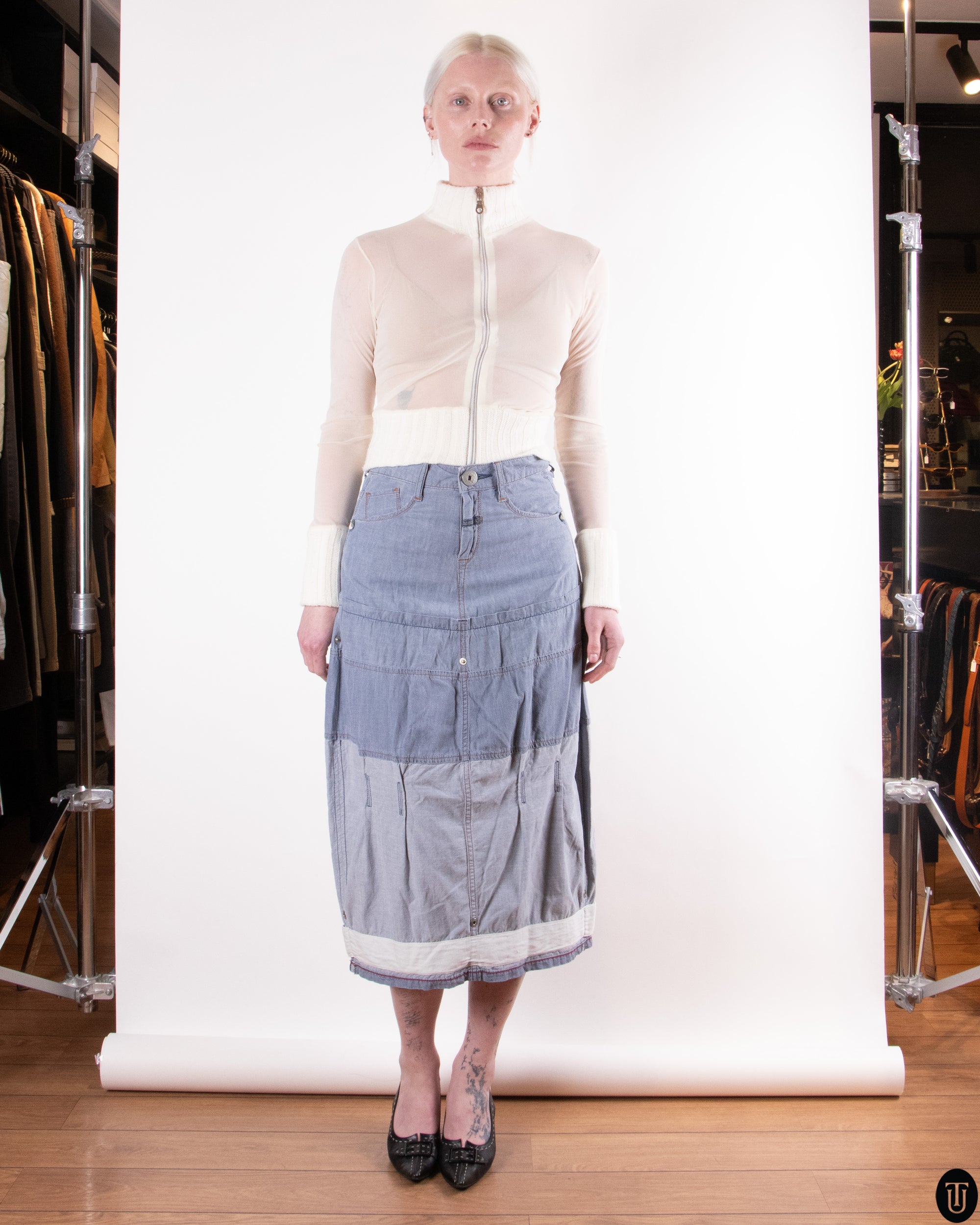 00's Francois et Marithé Girbaud Denim Skirt S