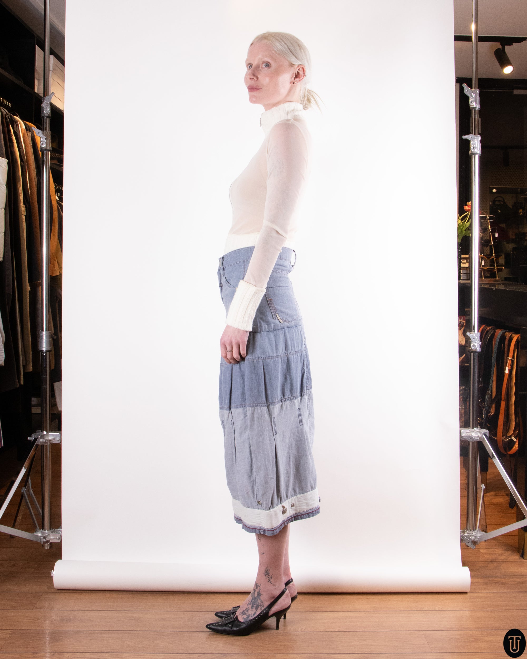 00's Francois et Marithé Girbaud Denim Skirt S