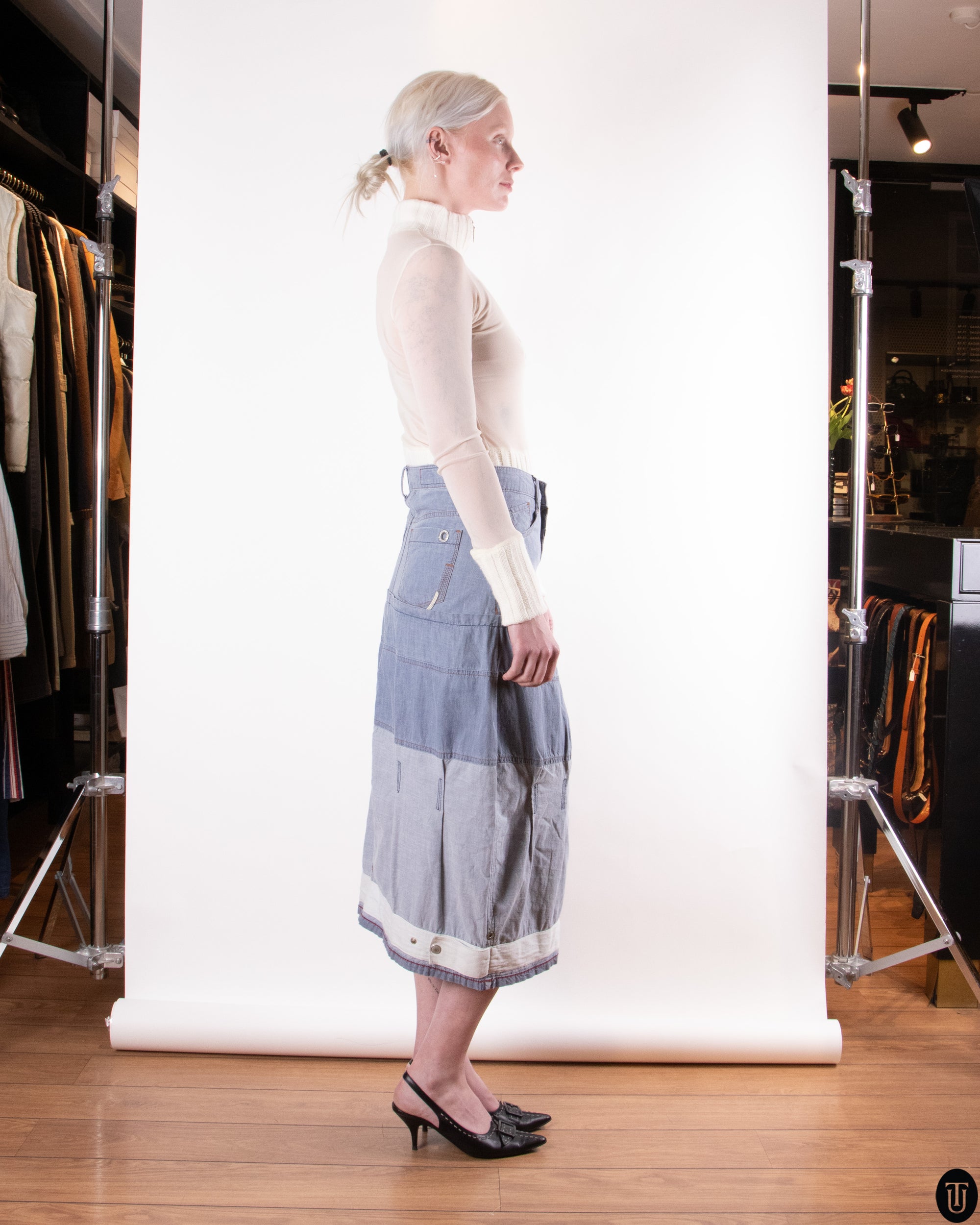 00's Francois et Marithé Girbaud Denim Skirt S