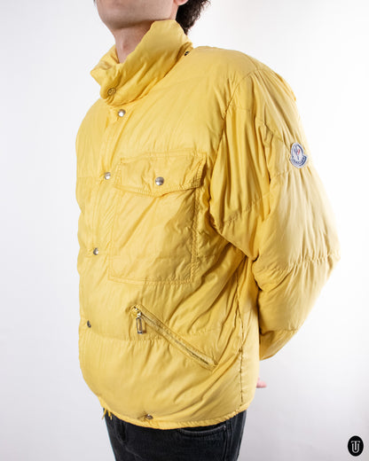 80's Moncler Yellow Puffer Jacket L