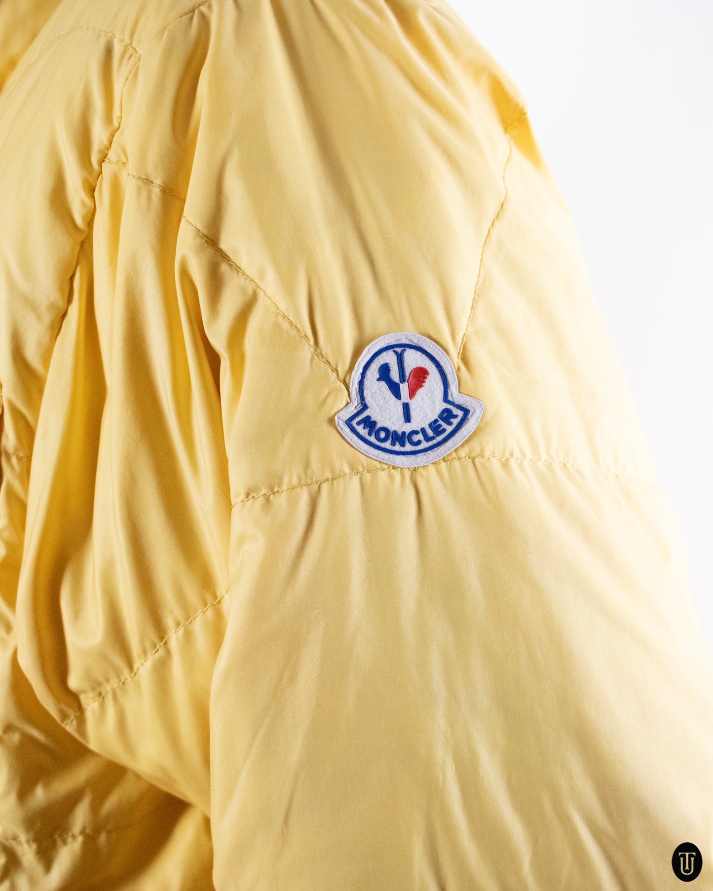 80's Moncler Yellow Puffer Jacket L