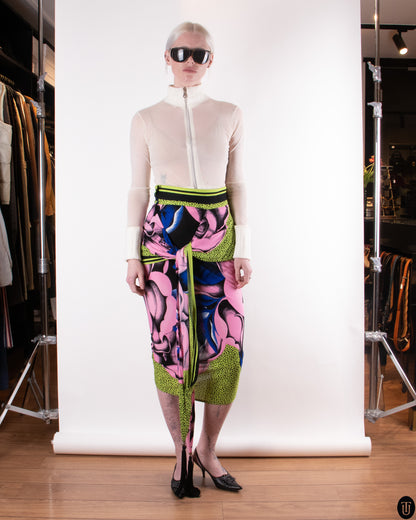 90's Gianni Versace Draped Skirt M