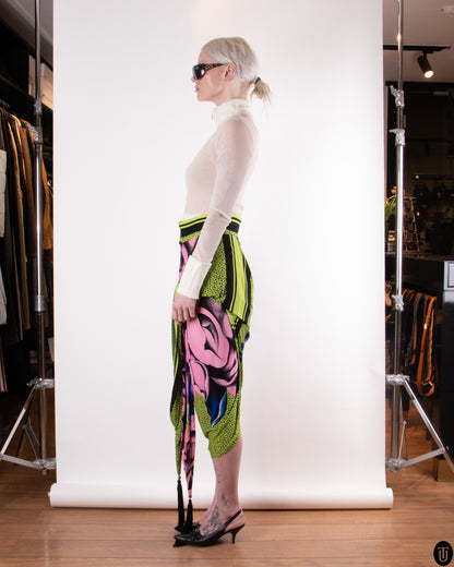 90's Gianni Versace Draped Skirt M