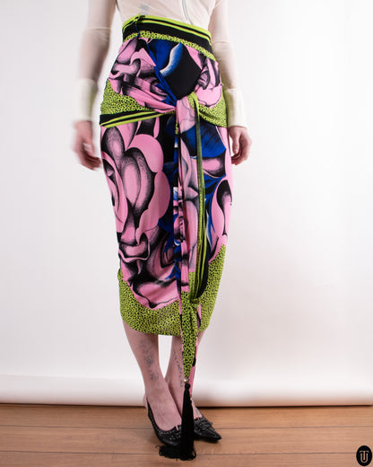 90's Gianni Versace Draped Skirt M