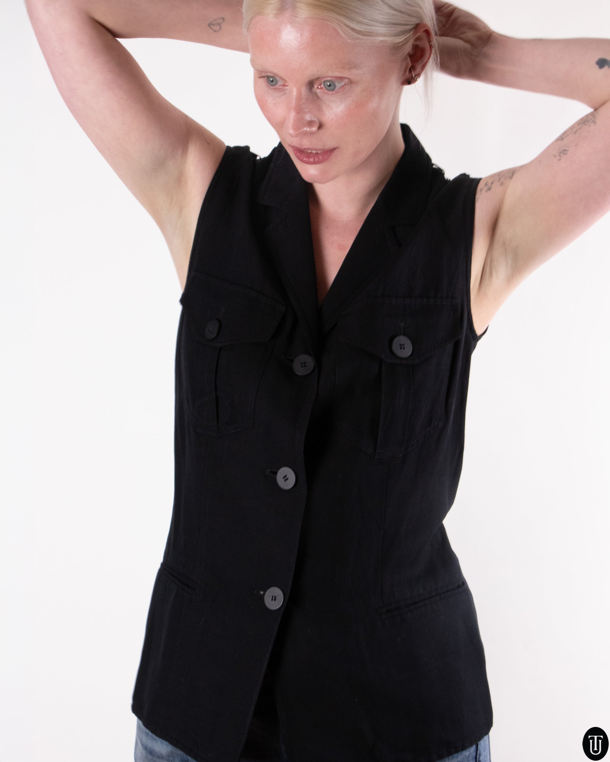 90's Genny Crochet Vest M