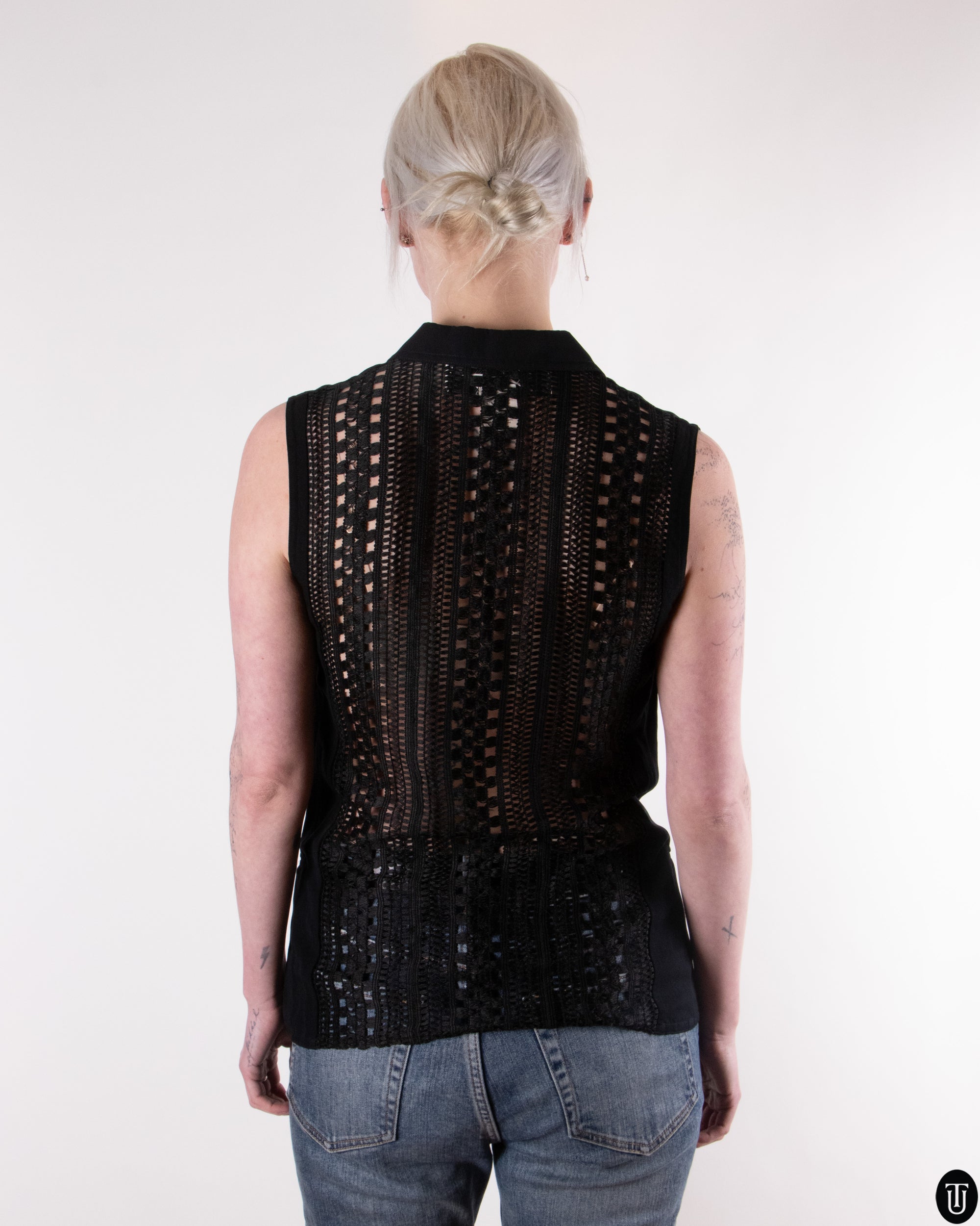 90's Genny Crochet Vest M