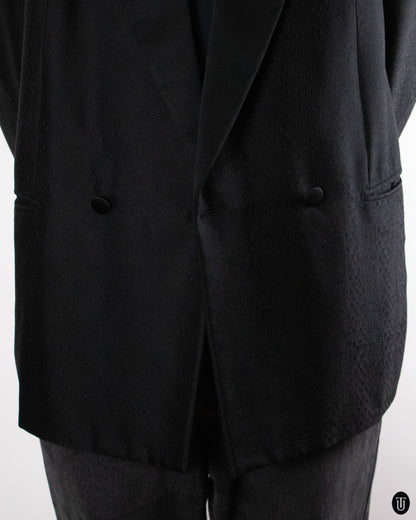80's Yves Saint Laurent Black Wool Blazer L