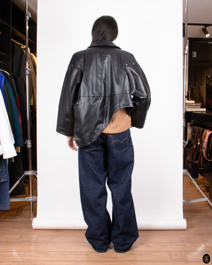 00s Comme Des Garcons Faux Leather Jacket M
