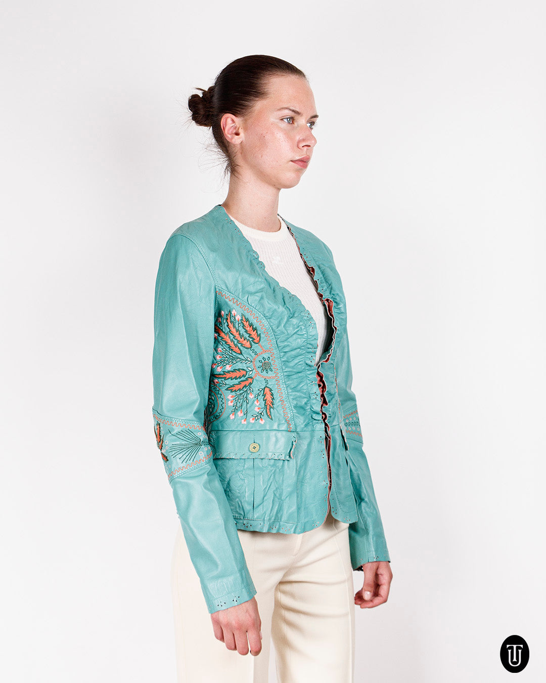 2000s Roberto Class Cavalli Leather Jacket S