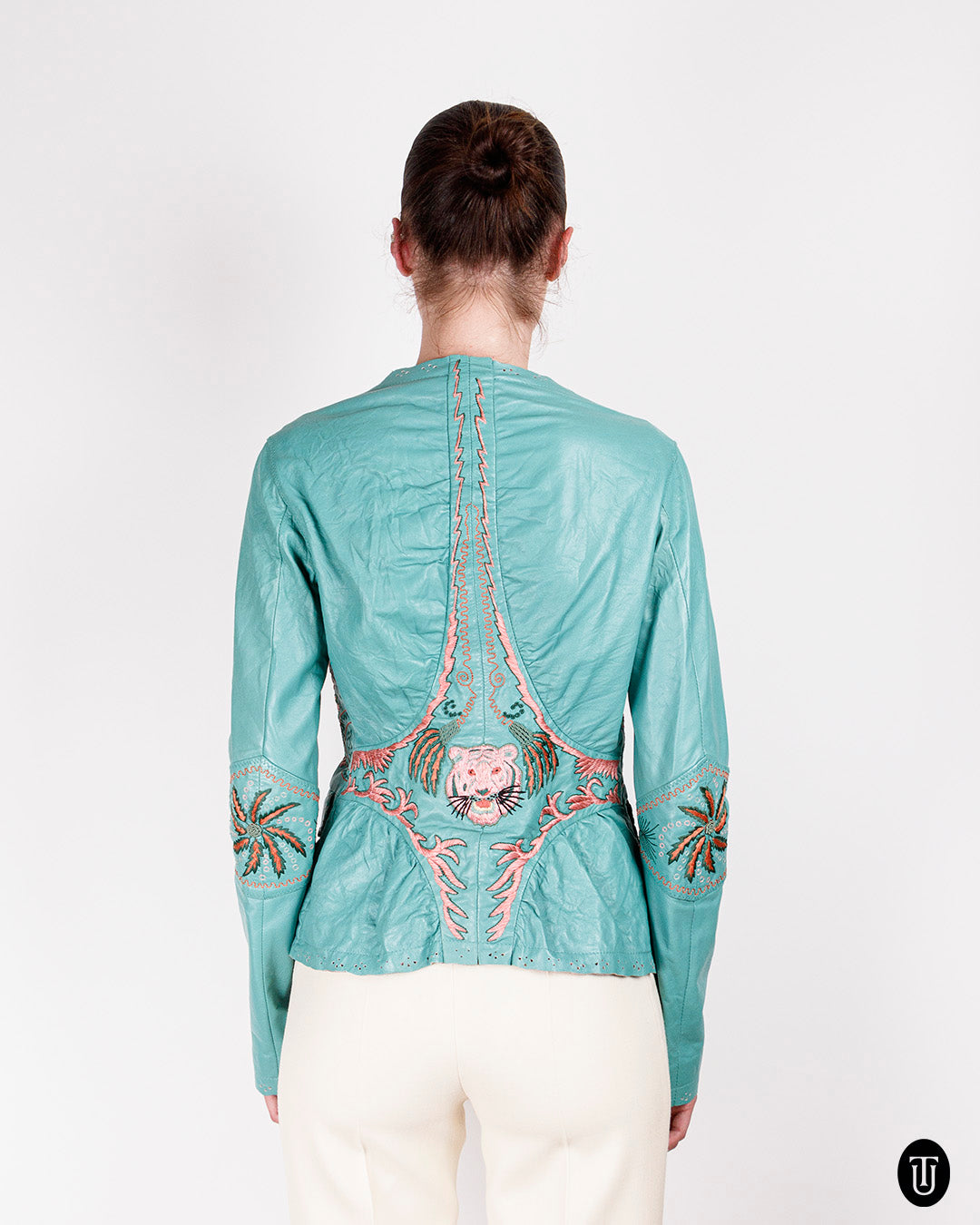 2000s Roberto Class Cavalli Leather Jacket S