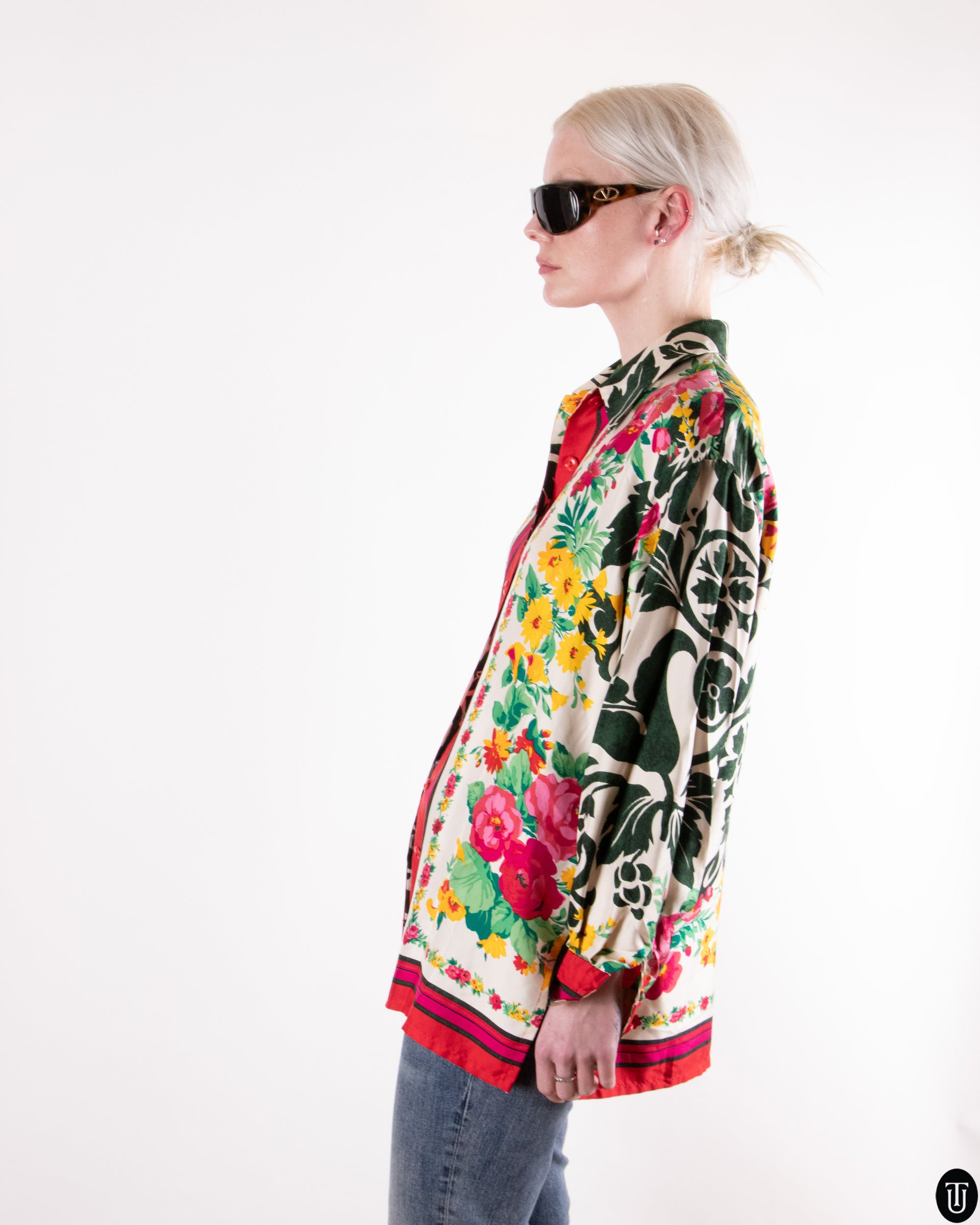 90's Ungaro Silk Blouse L