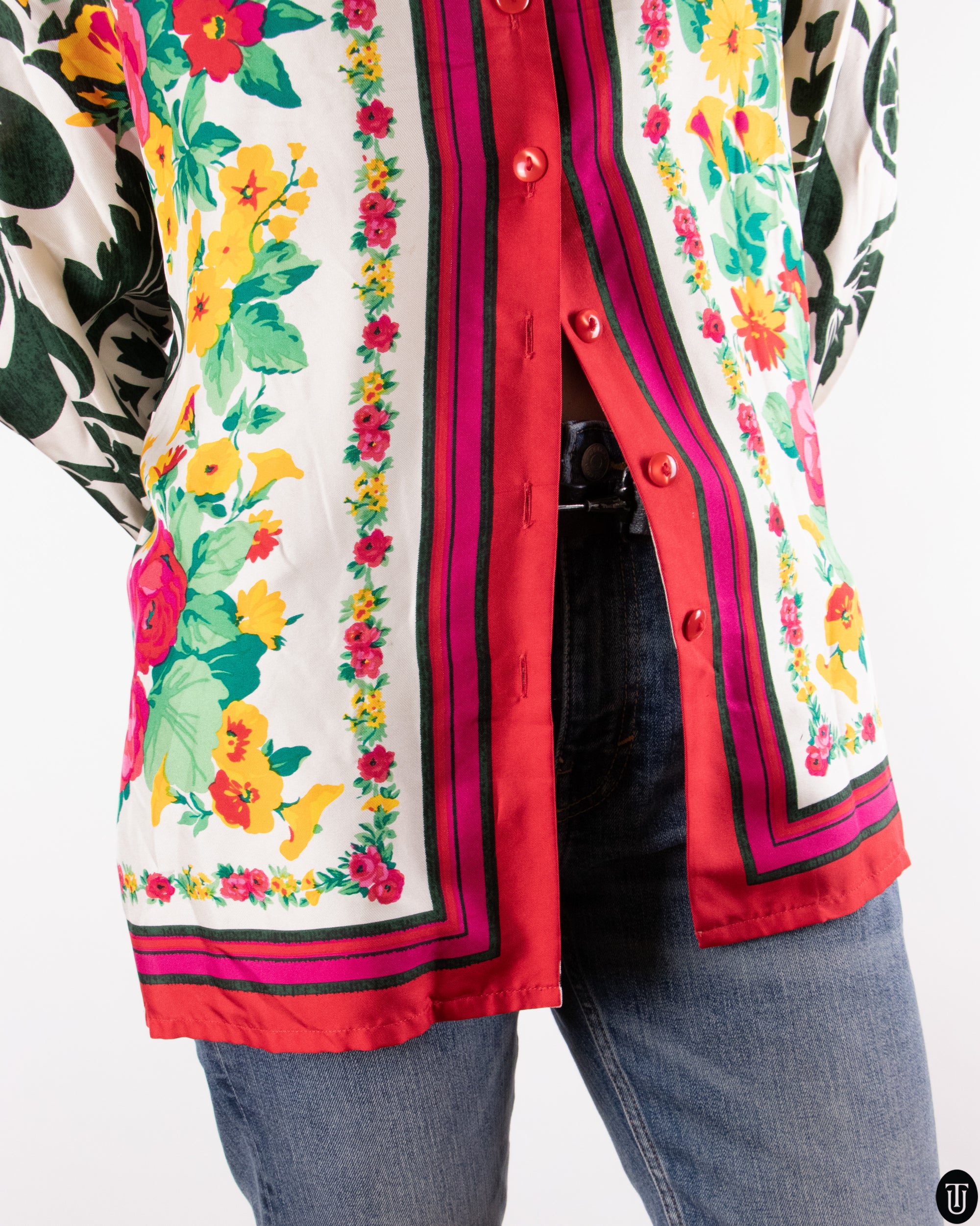 90's Ungaro Silk Blouse L