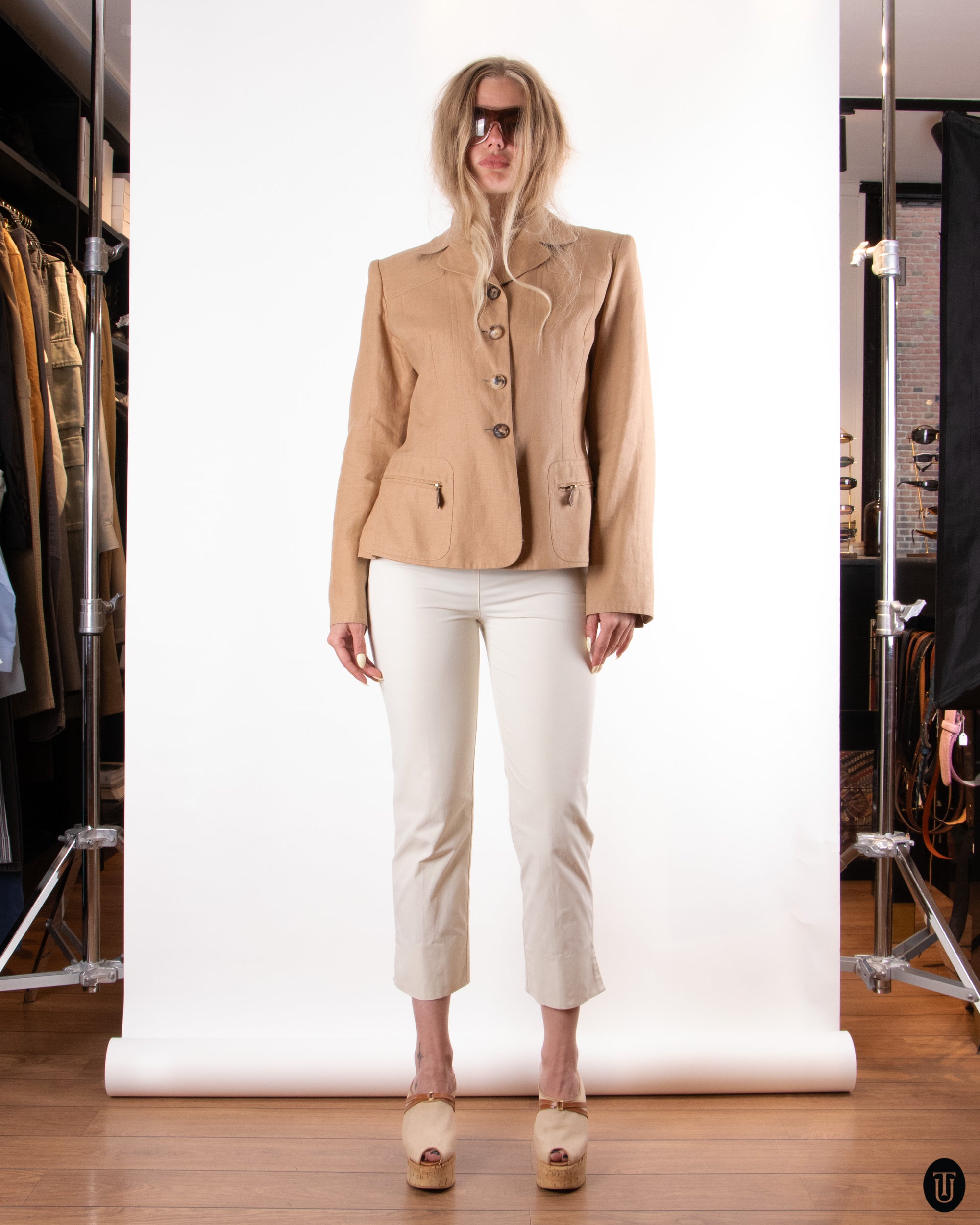 90's Hermès Cotton Blazer M