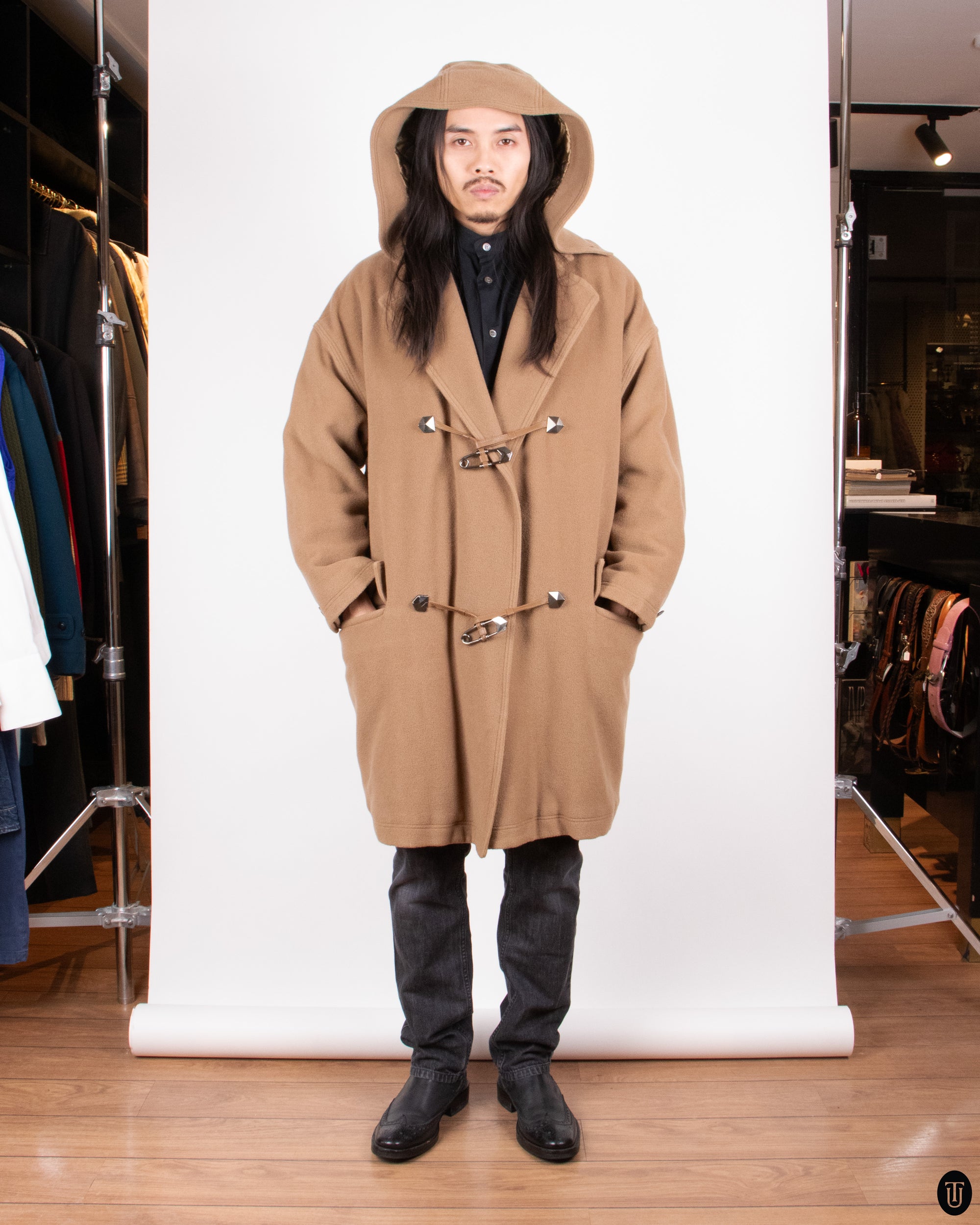 90s Gianni Versace Duffle Coat XL