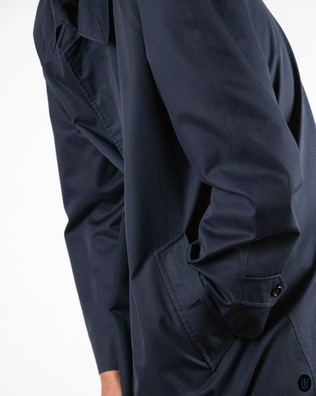 90's Burberry Navy Trench Coat M